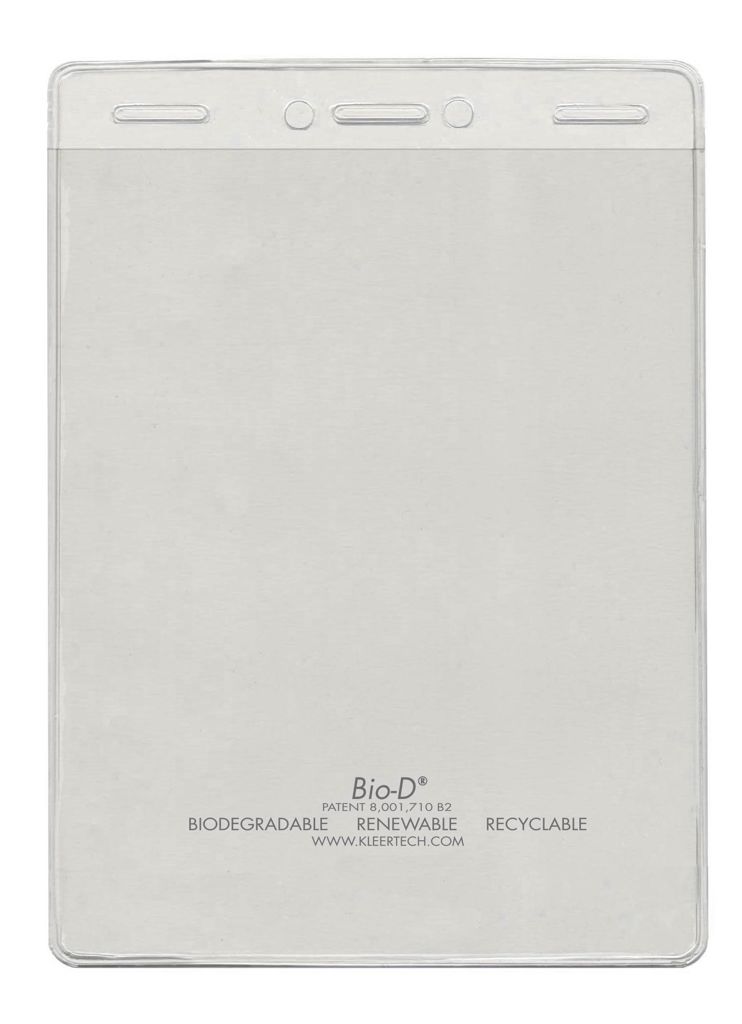 5 1/2"H x 4 1/4"W BIO-D® Name Badge Holder - Image 2