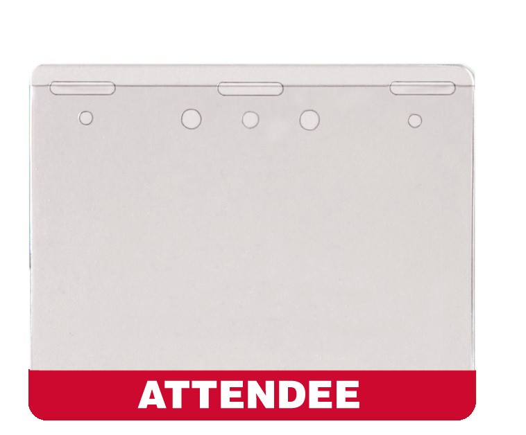 3"H x 4"W 8 mil In-Stock Printed Name Badge Holder - Image 13