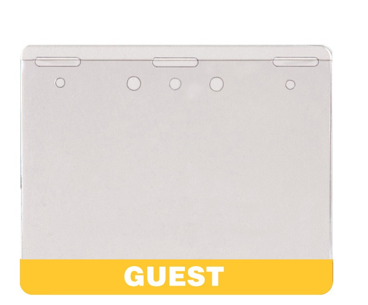 3"H x 4"W 8 mil In-Stock Printed Name Badge Holder - Image 11