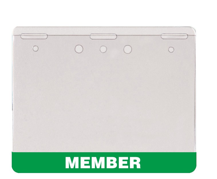 3"H x 4"W 8 mil In-Stock Printed Name Badge Holder - Image 10