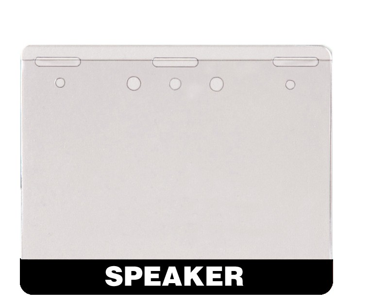 3"H x 4"W 8 mil In-Stock Printed Name Badge Holder - Image 9
