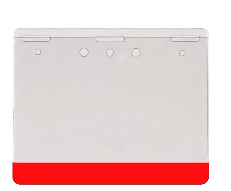 3"H x 4"W 8 mil In-Stock Printed Name Badge Holder - Image 6