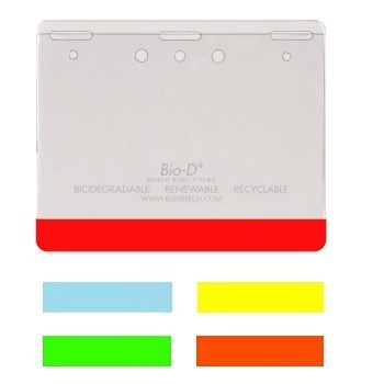 3"H x 4"W BIO-D® Stock Printed Name Badge Holder