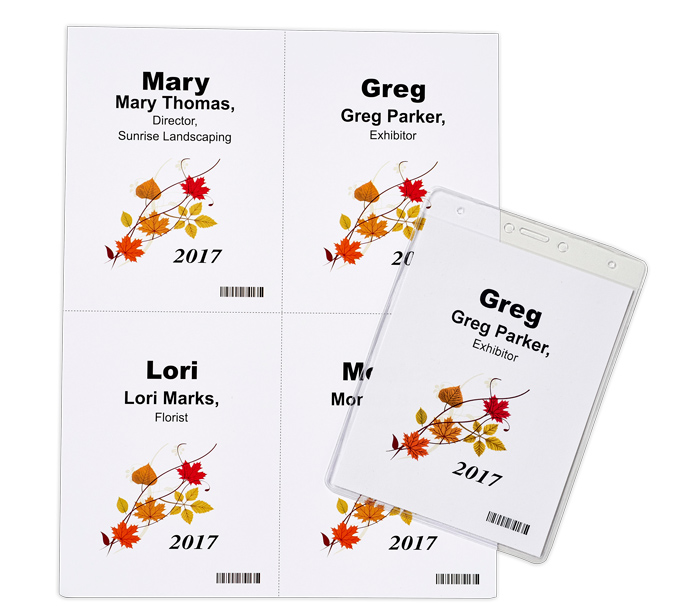 4 1/4"W x 5 1/2"H 4-up Blank or Printed - Image 3