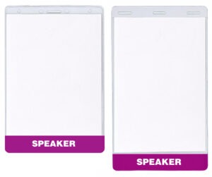 6"H x 4"W Classic Custom Imprint Name Badge Holder