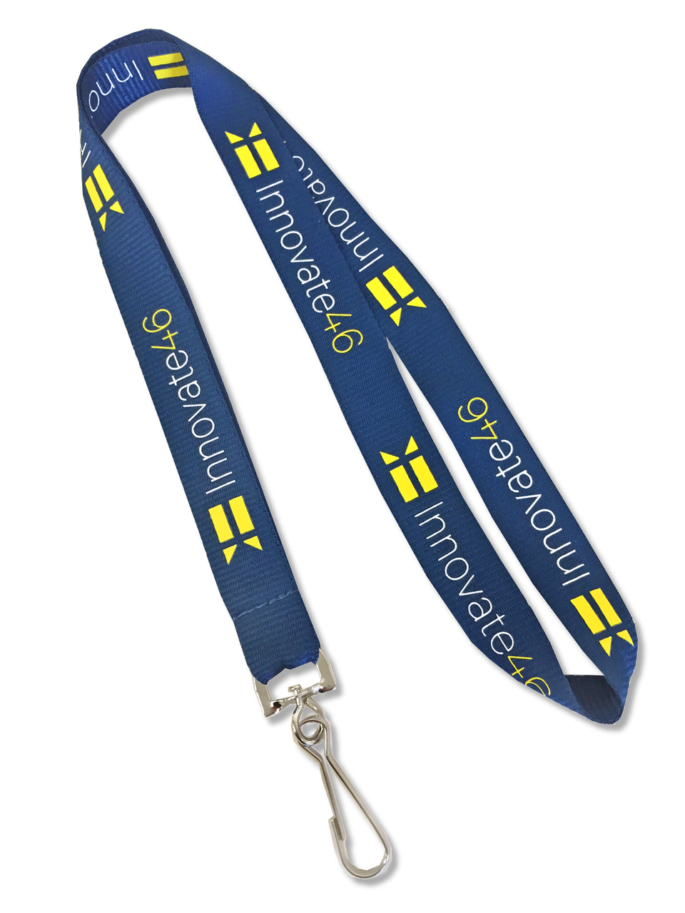 2 Imprint Color - Flat Polyester Lanyard in 1/2", 5/8", and 3/4"W x 36"L - Image 2