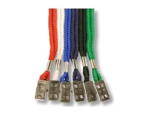 1/4"W x 36"L Round Lanyard with Bulldog Clip